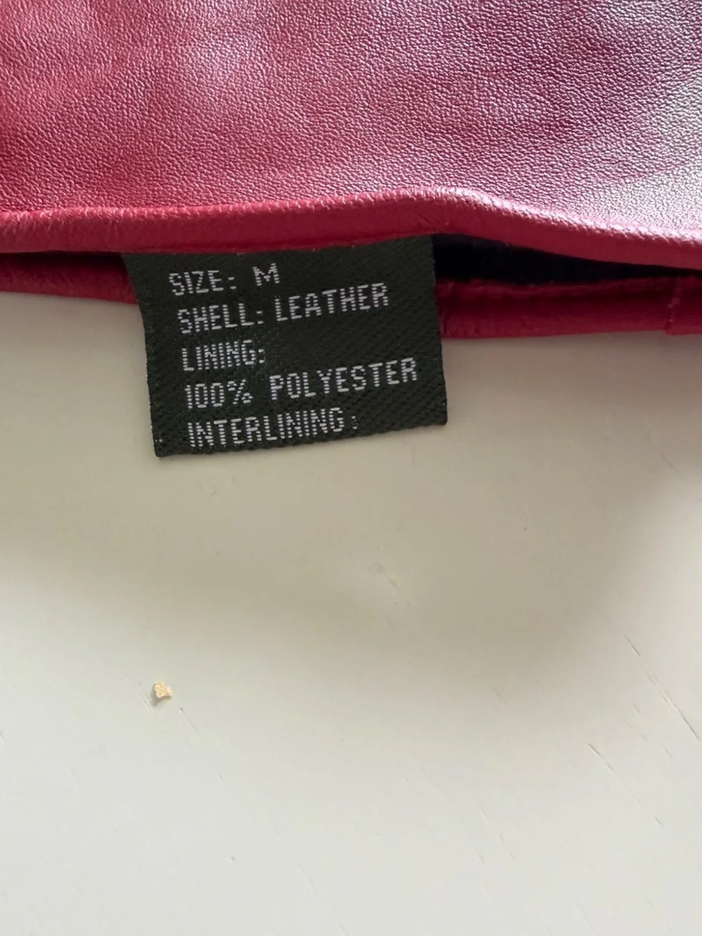 Thinsulate red leather gloves size medium